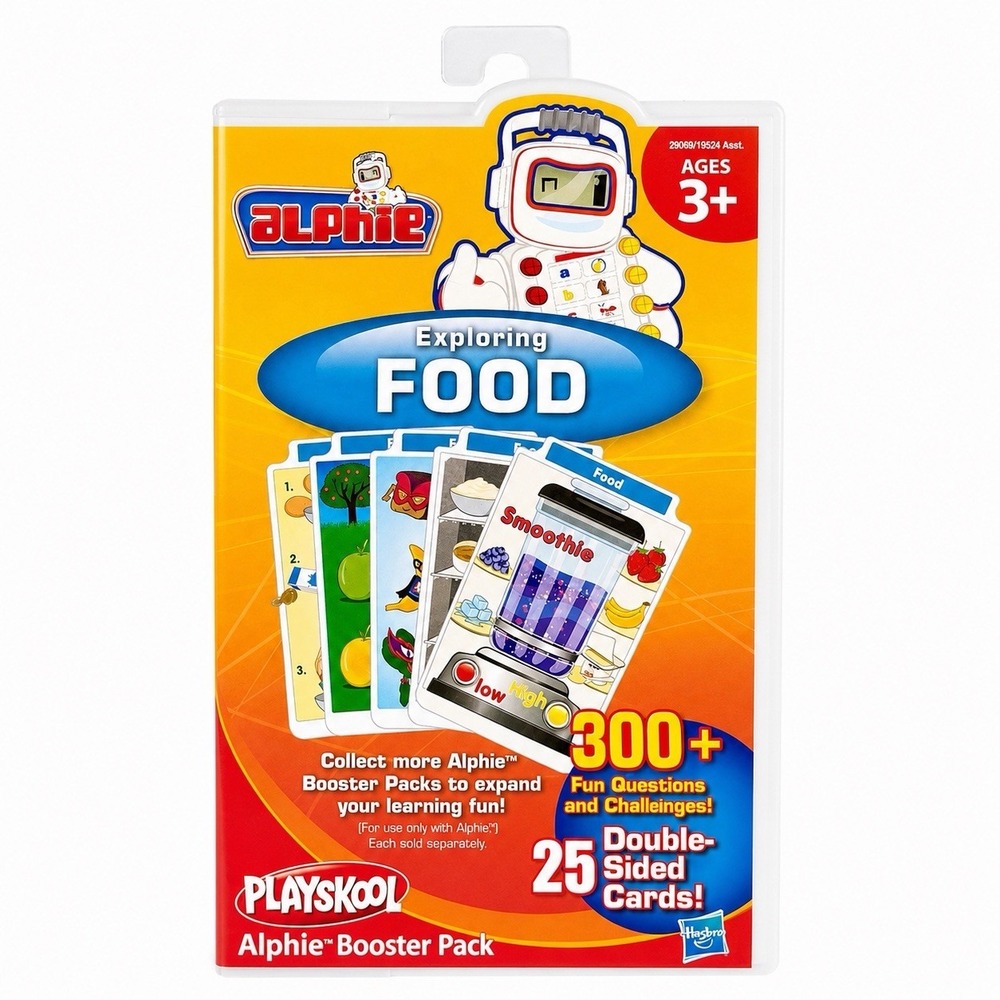 2010 Playskool Alphie Exploring Food Booster Pack 25 Cards Cartridge Complete
